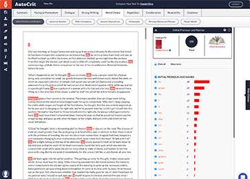 Starting sentences the same way too often can distract or bore your reader. Find out how often you start your sentences with a pronoun or character name, and ensure your writing is varied and interesting.