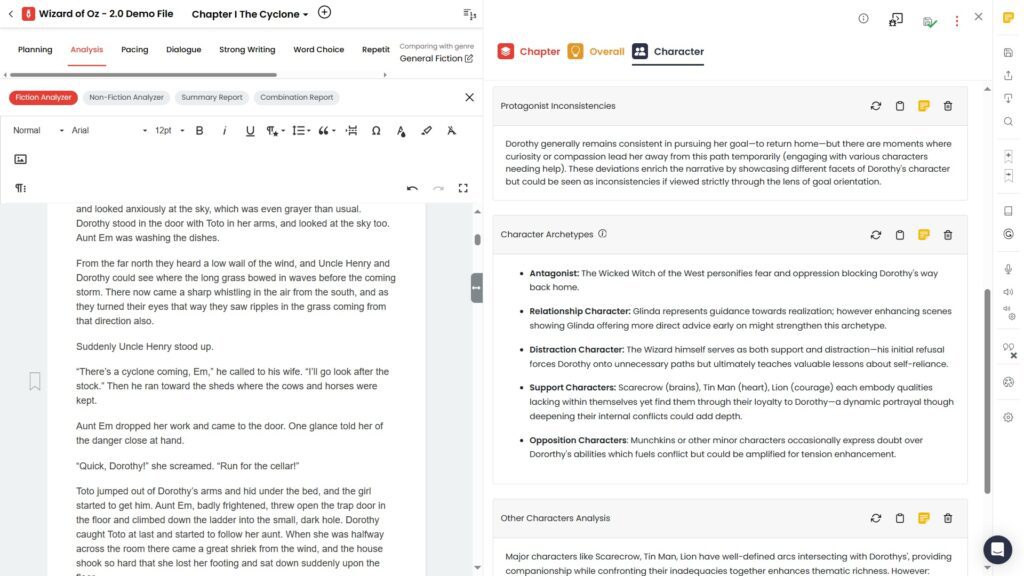 AutoCrit AI Assisted Story Analyzer - AI Writing Tool