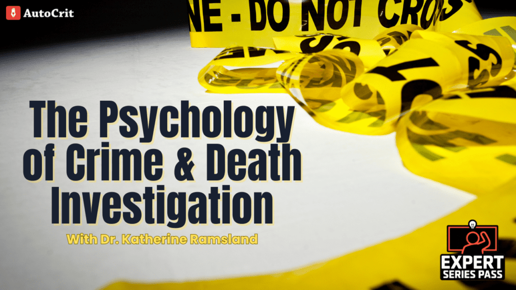 The Psychology of Crime and Death Investigation expert workshop thumbnail—this links to the landing page for this event or the academy all access pass.