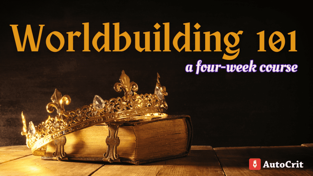 Worldbuilding 101 course thumbnail. This links to the course checkout page.